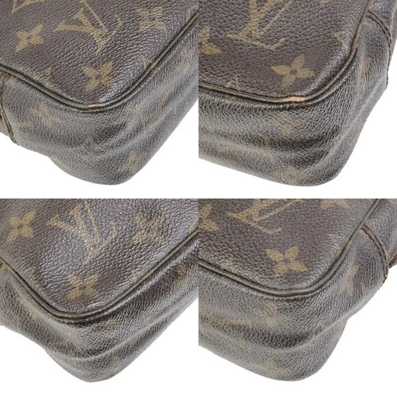 LOUIS VUITTON Trousse Toilette 23 Clutch Hand Bag Monogram Brown - Picture 4 of 14
